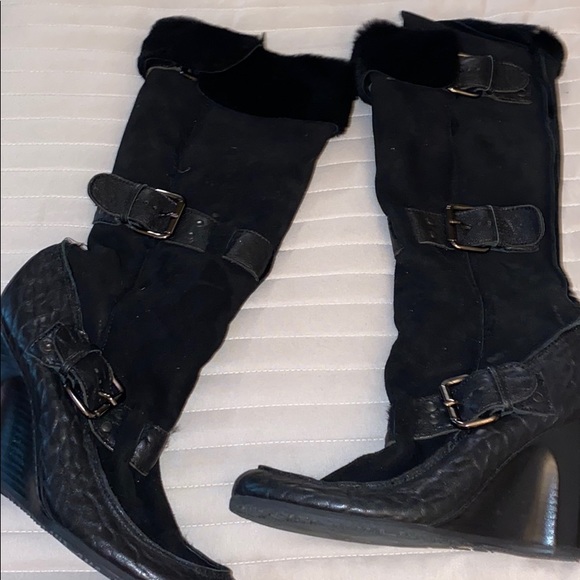 fendi shearling boots